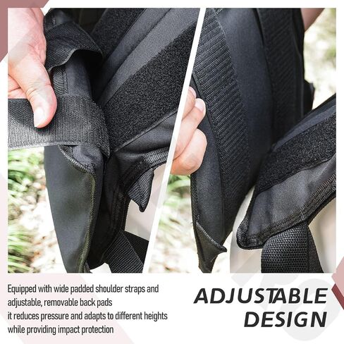 Backpack for 5 Gallon Buckets for Fishing, Apple Picking, Hunting - Universal Bucket Organizer with Pocket, Equipped with Adjustable Straps, Black in Kuwait