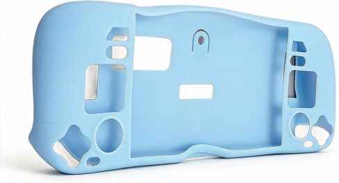 Steam Deck Protective Cover, Silicone Cover Case Compatible with Steam Deck with Anti Slip Pattern Heat Dissipation and Lanyard,Multiple Colors Protective Cover (Blue) in Kuwait