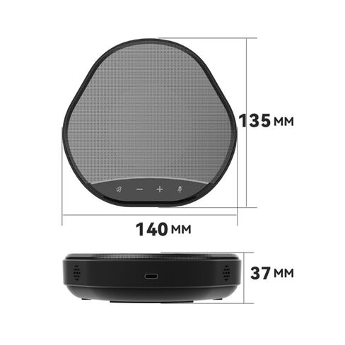 Universal Computer Mic Kit with Speakerphone,USB Plug and Play,5m 360° Sound Pickup,2 AI Mics,Noise Cancellation,16 Level Volume in Saudi Arabia