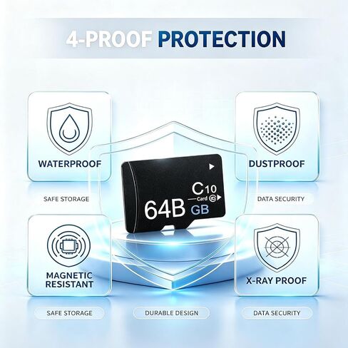 64GB MicroSD Class 10 Flash Memory TF Card in Kuwait