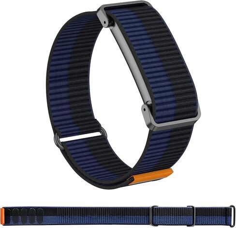 Nylon Sport Wrist Strap Compatible with Google Fitbit Air Bands, Adjustable Breathable Replacement Soft Nylon Loop Wristband for Women/Men, Lightweight, Durable Metal Frame, Hook-and-loop in Kuwait