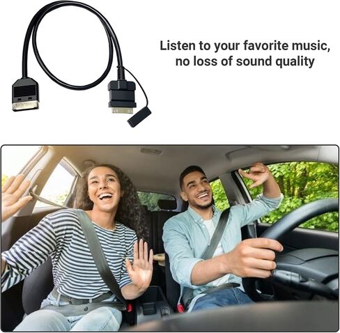 Car Aux Cable Audio Adapter Interface for Pod Pad 4 30 Pin Connector Fit for Selected Models of Range Rover Jaguar (A) in Saudi Arabia