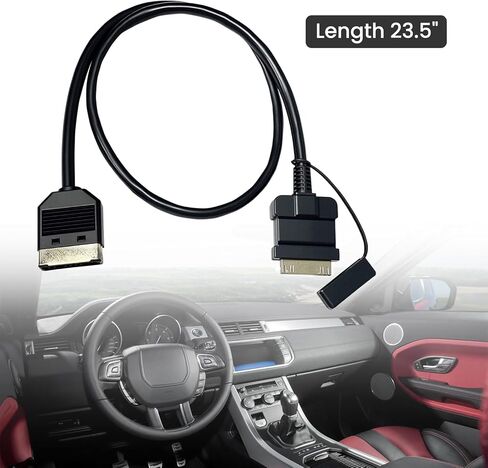 Car Aux Cable Audio Adapter Interface for Pod Pad 4 30 Pin Connector Fit for Selected Models of Range Rover Jaguar (A) in Saudi Arabia