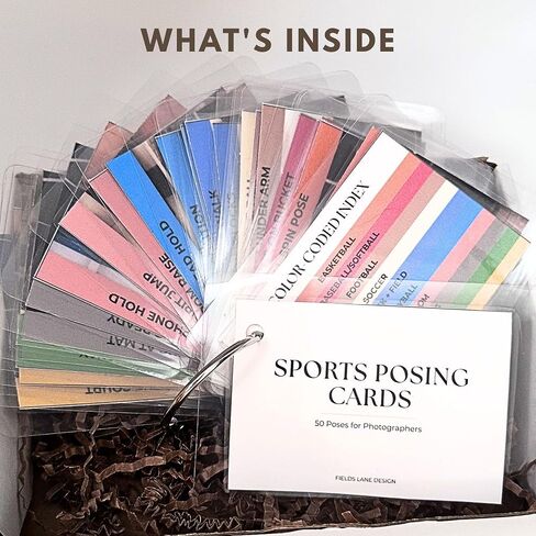 Sports Posing Cards, Ring-Bound Photographer Reference Guide in Kuwait