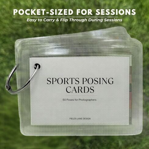 Sports Posing Cards, Ring-Bound Photographer Reference Guide in Kuwait