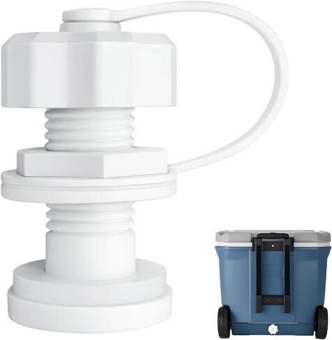 Cooler Drain Plug Replacement Kit, 1.97 Inch Length, Fits Approx. 0.71 Inch Drain Opening, Universal Drain Plug with Gasket & Nut, Easy Install for Most Coolers with Standard Drain Port in Saudi Arabia