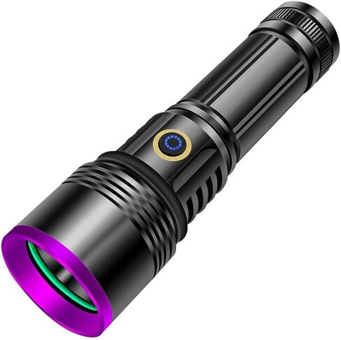LUXNOVAQ 30W 365nm UV Flashlight USB Rechargeable UV Light with Filter Lens in Saudi Arabia