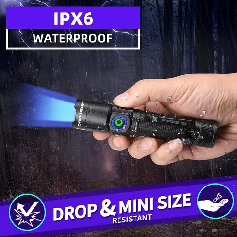 DARKBEAM UV Light Flashlight 365nm Filtered Blacklight Woods lamp 20W 3 LED in Kuwait
