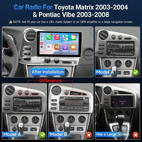9" Car Radio for Toyota Matrix 2003-2004 & Pontiac Vibe 2003-2008 in Kuwait
