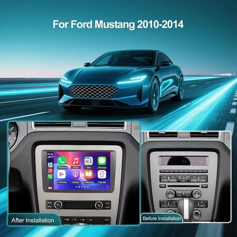 [4+64GB] Car Radio Stereo for Ford Mustang 2010-2014 with Wireless Carplay in Kuwait