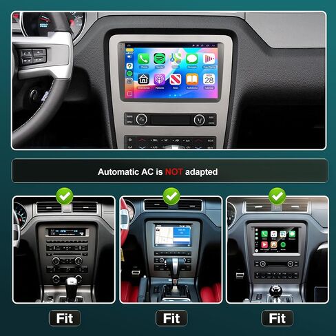 [4+64GB] Car Radio Stereo for Ford Mustang 2010-2014 with Wireless Carplay in Kuwait