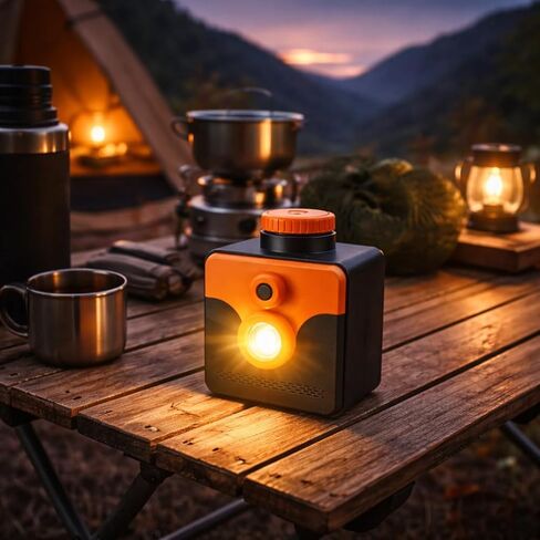 Salt Water Camping Lantern - No Batteries Needed, 400H Emergency Light Powered by Saltwater for Power Outages, Hurricane Supplies & Emergency Preparedness, IP67 Waterproof in Kuwait