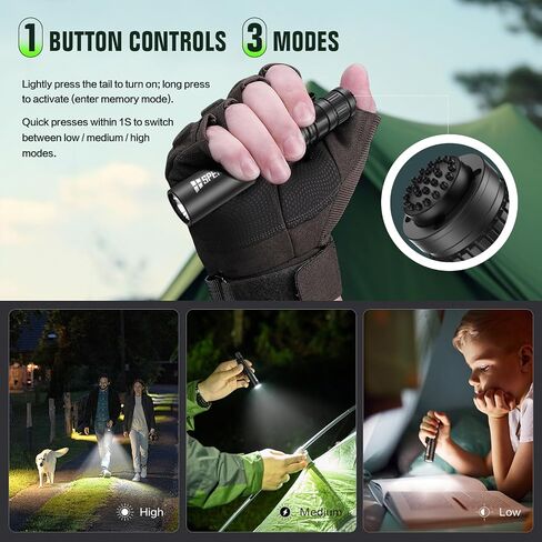 Speras EST MIC Pocket EDC Flashlight, 700 Lumens, IP68 Waterproof, 3 Modes in Kuwait