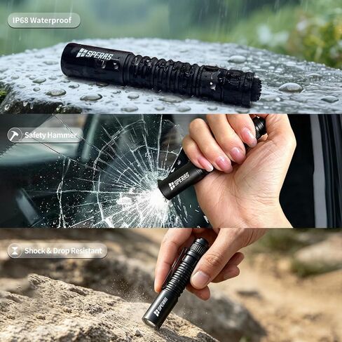 Speras EST MIC Pocket EDC Flashlight, 700 Lumens, IP68 Waterproof, 3 Modes in Kuwait