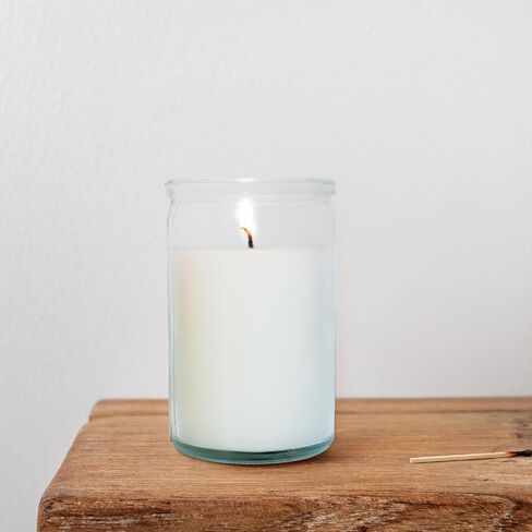 Carolina Emergency Unscented White Jar Candle – 24 Hour Burn, Clear 3.5" Tall Glass Container – Long-Lasting Paraffin Wax for Power Outages, Storms, Camping & Preparedness in Kuwait