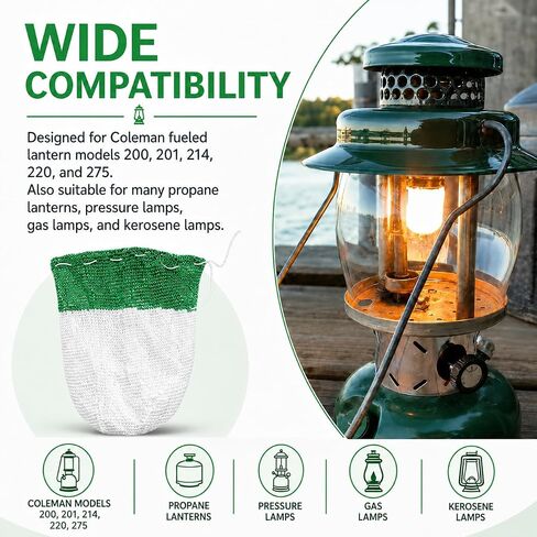 CoolAge Propane Lantern Mantles Compatible with Coleman Propane Lanterns in Kuwait