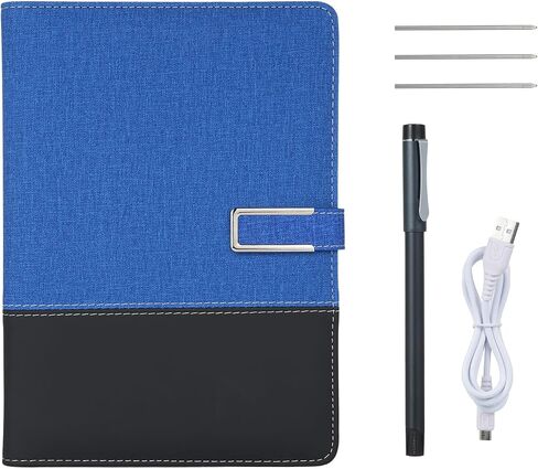 Fafeicy Smart Pen and A5 Paper Display Sync Notebook with Real Time Handwriting Sync Playback Erasing Offline Storage Task Reminders Multi Device Sharing for Android iOS (Blue) in Kuwait