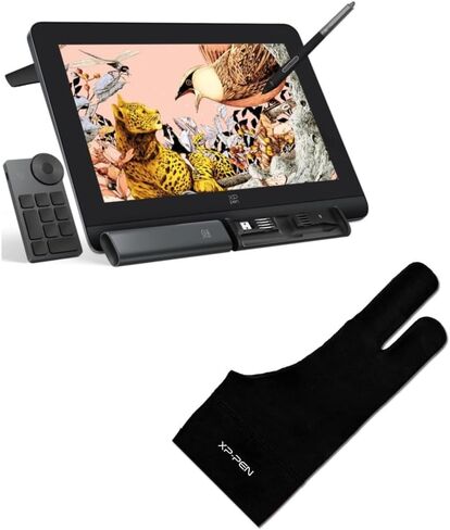 XPPen Artist Pro 16 Gen2 2.5K 16 inch QHD Drawing Tablet & XPPen Artist Drawing Glove 2-Fingers Digital Art Glove (Size L) in Kuwait