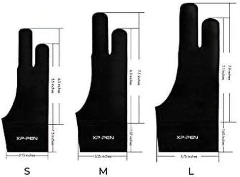 XPPen Artist Pro 16 Gen2 2.5K 16 inch QHD Drawing Tablet & XPPen Artist Drawing Glove 2-Fingers Digital Art Glove (Size L) in Kuwait