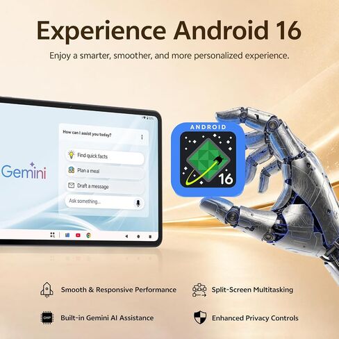 12 Inch Android 16 Tablet, 2K Display, 30GB RAM, 128GB Storage Expandable in Kuwait