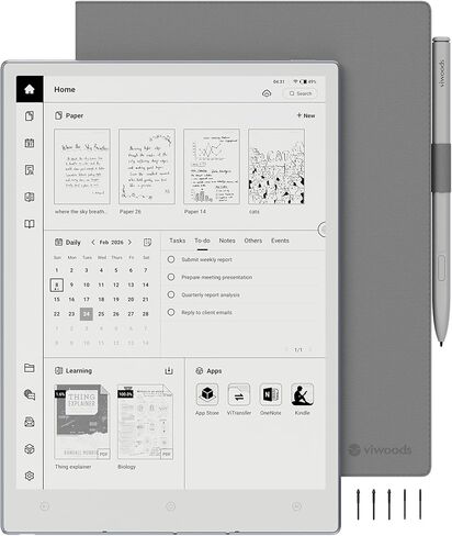 VIWOODS AiPaper 10.65" AI E Ink Tablet, Digital Notebook Bundle with Pen in Kuwait