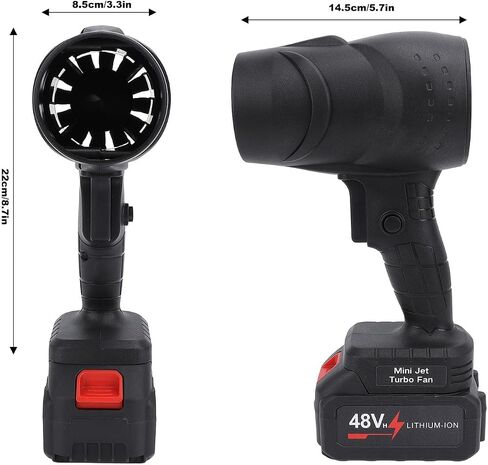 Cordless Electric Air Duster, Rechargeable Handheld Blower with Powerful Turbofan, Portable Compressed Air Duster for Keyboard, Computer, Home, Car, Outdoor Cleaning in Kuwait