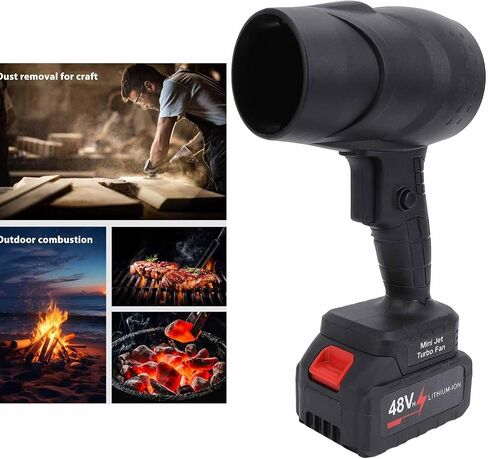 Cordless Electric Air Duster, Rechargeable Handheld Blower with Powerful Turbofan, Portable Compressed Air Duster for Keyboard, Computer, Home, Car, Outdoor Cleaning in Kuwait