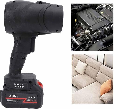Cordless Electric Air Duster, Rechargeable Handheld Blower with Powerful Turbofan, Portable Compressed Air Duster for Keyboard, Computer, Home, Car, Outdoor Cleaning in Kuwait