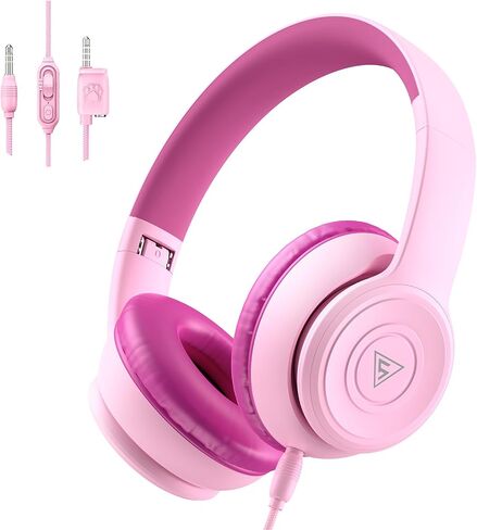 DOQAUS Kids Headphones Wired for School, 74/85/94dB Volume Limited with Mic in Saudi Arabia