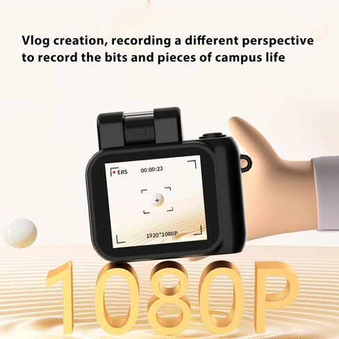 Bewinner Mini Thumb Camera 1080P, HD Body Cameras with 1.44in Screen and Charging Case for Video Recording, Portable Camcorder for Outdoor Riding Sports (Black), Bewinner6rxgw9bnyg-11 in Kuwait