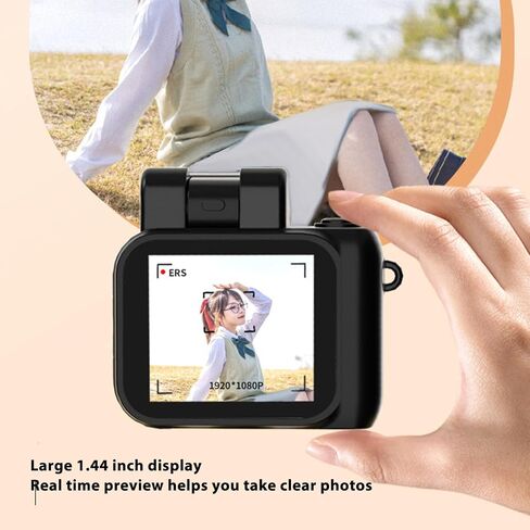 Bewinner Mini Thumb Camera 1080P, HD Body Cameras with 1.44in Screen and Charging Case for Video Recording, Portable Camcorder for Outdoor Riding Sports (Black), Bewinner6rxgw9bnyg-11 in Kuwait