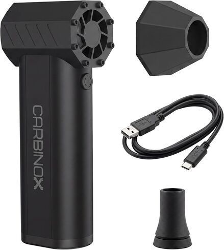 Carbinox Powerblast Electric Compressed Air Dusters for Cleaning - 3 Speed Adjustable Mini Blower with LED Light - 130000 RPM Power Snow Blower Cordless. in Kuwait