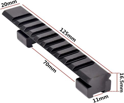 Persei 11mm Dovetail to 20mm Picatinny Rail Adapter Scope Converter Mount in Saudi Arabia