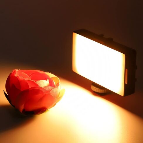 Portable On Camera Dual Light Temperature Fill Light for Live Streaming Size Black Vlog Fill for Vlogging in Kuwait
