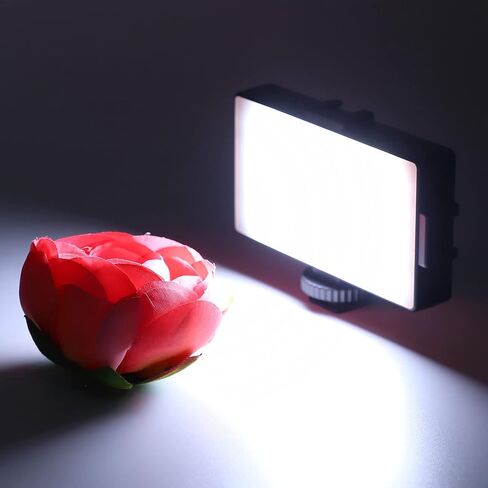 Portable On Camera Dual Light Temperature Fill Light for Live Streaming Size Black Vlog Fill for Vlogging in Kuwait
