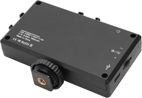 Portable On Camera Dual Light Temperature Fill Light for Live Streaming Size Black Vlog Fill for Vlogging in Kuwait