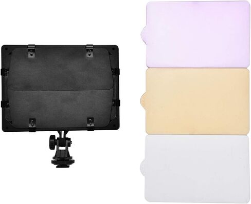 LED Video Light Camera Light Panel On Camera 160 LED 6000K Dimmable 10W 1150LX 60 Degree Hot Shoe 1 4 Screw Hole with 3 Diffusers for DSLR DV Camcorder in Kuwait