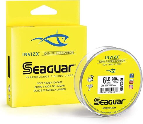 Seaguar InvizX Fluorocarbon Fishing Line, 200 Yards 8 LB in Saudi Arabia