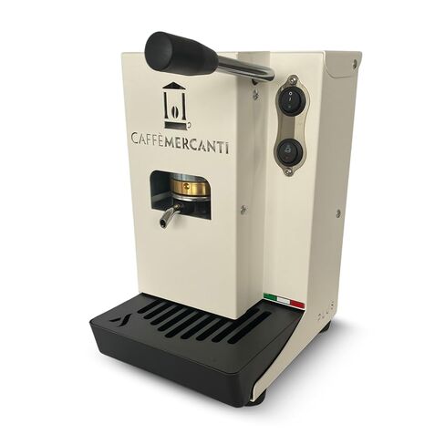 Caffe Mercanti ESE Pod Espresso Machine, 44mm, Single-Serve Coffee Maker, 15 Bar, White in Kuwait