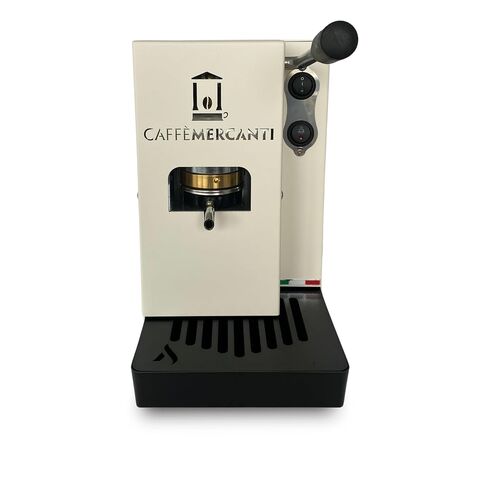 Caffe Mercanti ESE Pod Espresso Machine, 44mm, Single-Serve Coffee Maker, 15 Bar, White in Kuwait