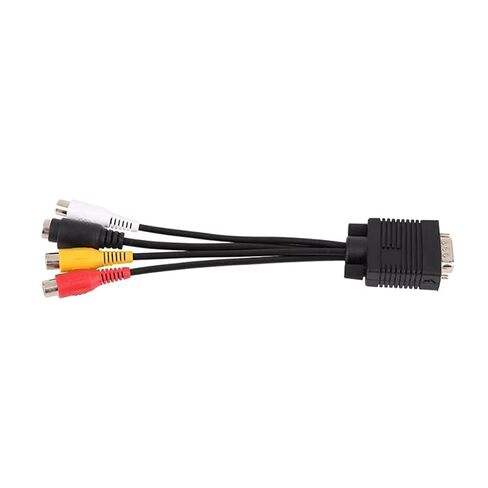 VGA to 3RCA S Video Adapter Cable 30cm for Display in Kuwait