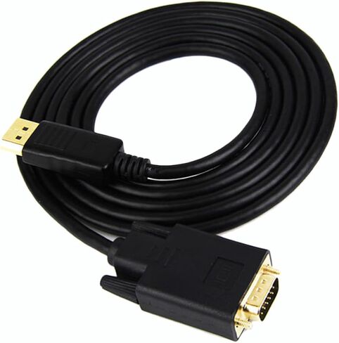 Vga Adapter Cable for Monitor and Display, Supports 1920x1080 Resolution, No Driver Needed, Copper Material, for Gaming and Video Streaming in Kuwait
