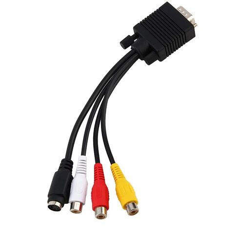 Fabater VGA to AV Adapter, 15-Pin Video Cable with & SVideo Output in Kuwait