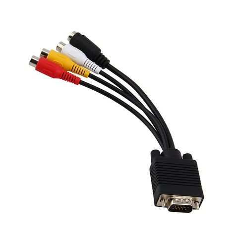 Fabater VGA to AV Adapter, 15-Pin Video Cable with & SVideo Output in Kuwait