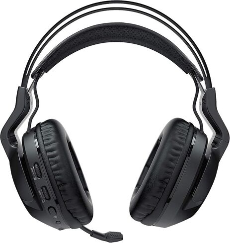 ROCCAT Elo 7.1 Air PC Wireless Gaming Headset, Surround Sound Headphones with Detachable Noise Cancelling Microphone, 50mm Drivers, 24 Hr Battery Life, RGB Lighting, Black in Kuwait