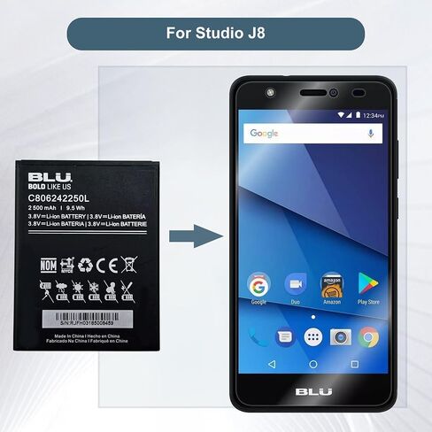 Replacement Battery C806242250L Compatible with BLU Studio J8 S0350ww J8 LTE S650P with Tools in Kuwait