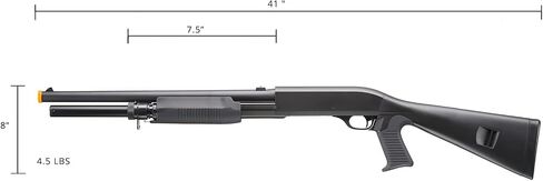 M3 Airsoft Shotgun Multi-Shot Triple Burst Pump Action Steel/Polymer with Shells- 380 FPS in Kuwait