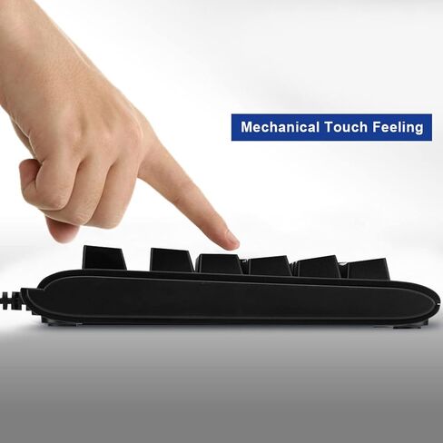 Tyenaza USB Numeric Keypad Mechanical Touch Feeling 19 Key 3 Color Breathing Lights for Data Entry Portable in Kuwait