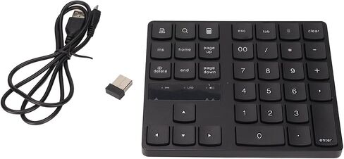 35 Keys Wireless Numeric Keypad 2.4G Ergonomic Design Silent Rapid Rebound with 15 Degree Angle for Home Office Work in Kuwait