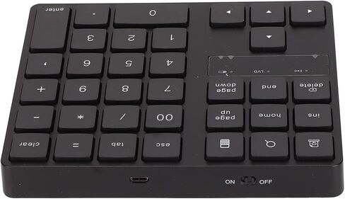 35 Keys Wireless Numeric Keypad 2.4G Ergonomic Design Silent Rapid Rebound with 15 Degree Angle for Home Office Work in Kuwait